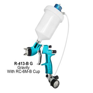 پیستوله بادی همراه کاسه همزن پرونا مدل R-413-BG