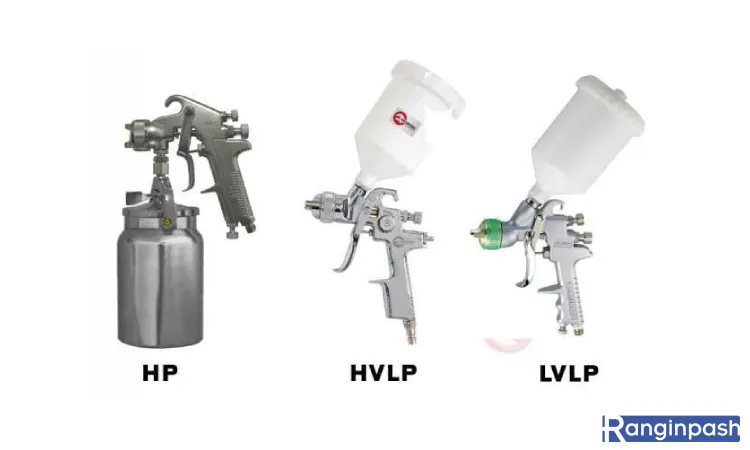 تفاوت پیستوله بادی HVLP با LVLP