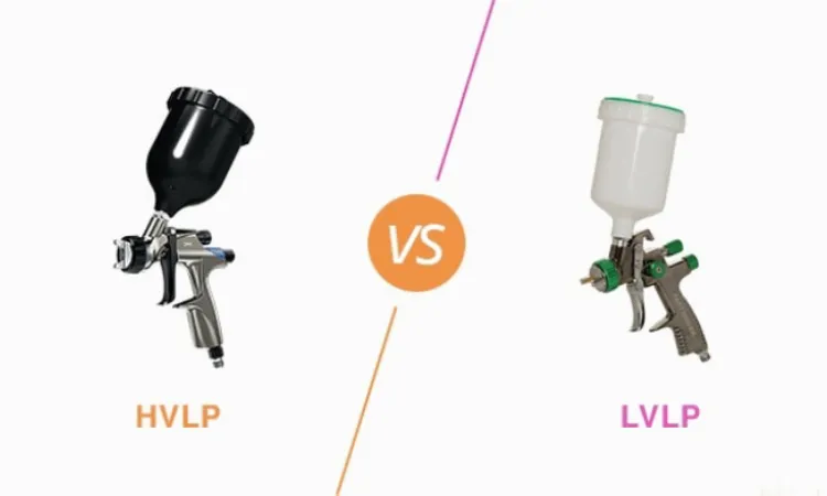 مقایسه پیستوله بادی HVLP وLVLP